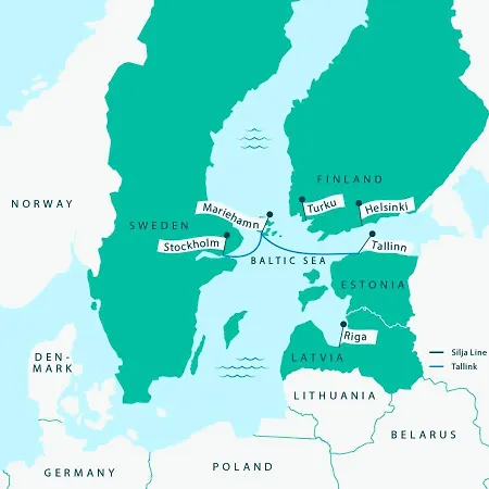 Tallink Ferry - Baltic Queen To Stockholm 