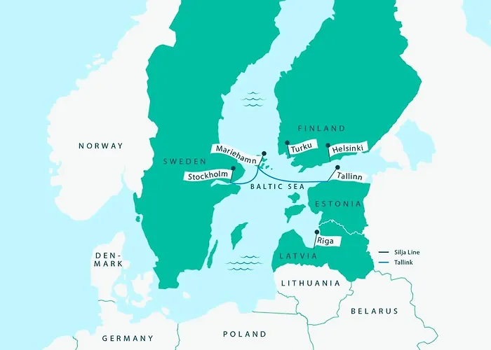 Tallink Ferry - Baltic Queen To Stockholm 